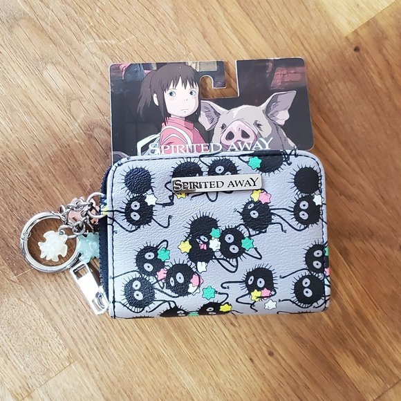 Loungefly Handbags - NWT Studio Ghibli Spirited Away Soot Sprites Mini Flap Wallet